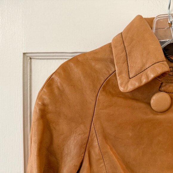 Banana Republic | Caramel Tan Leather Jacket - Picture 3 of 10